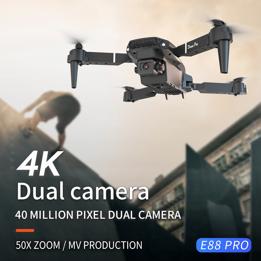 2026 NEW E88 Professional HD 4 - Drone Rc Plegable ulasan dan harga