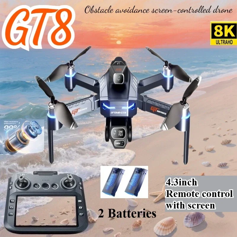 Drone 4K HD GT8 Camera Obstacl - Drone Top Rc ulasan dan harga