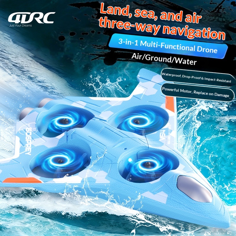Sosprey 3 In 1 Sea Land Air Rc - Rc Drone And Flying Car ulasan dan harga