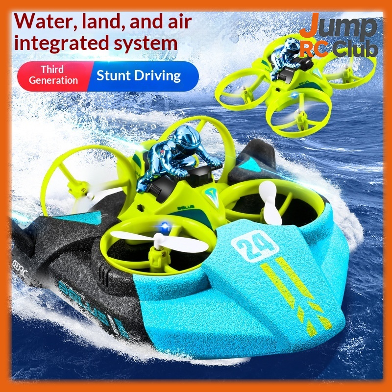 V24 3-in-1 RC Airplane Helicop - Rc Drone And Flying Car ulasan dan harga