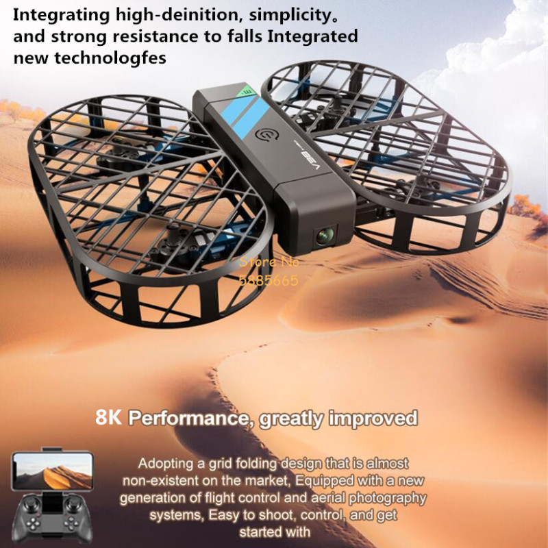 8K HD Camera 360° Protection O - Drone Rc Helicopter With Camera ulasan dan harga