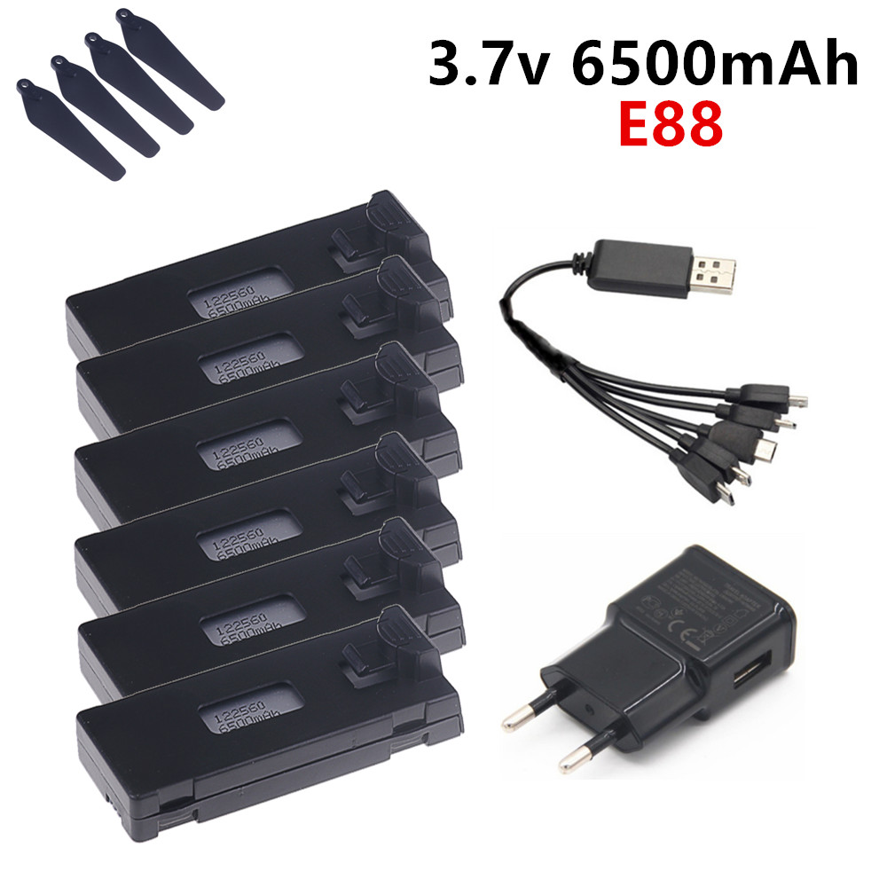 3.7V 6500mAh Lipo Battery For  - Drone Rc E99 Pro ulasan dan harga