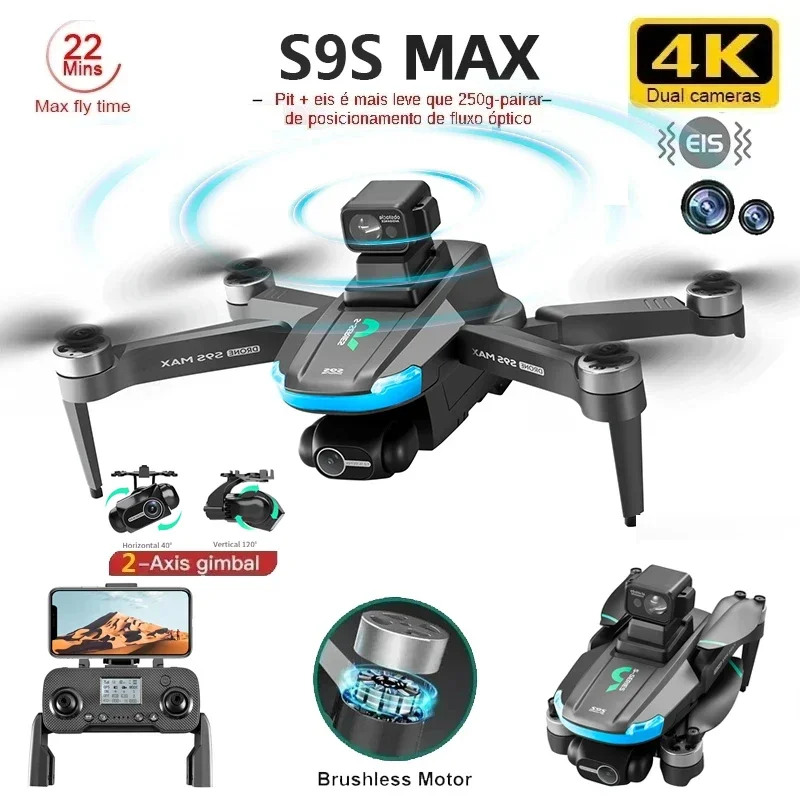 NEW S9S MAX MINI Drone 4K 2-Ax - Drone Rc Helicopter With Camera ulasan dan harga