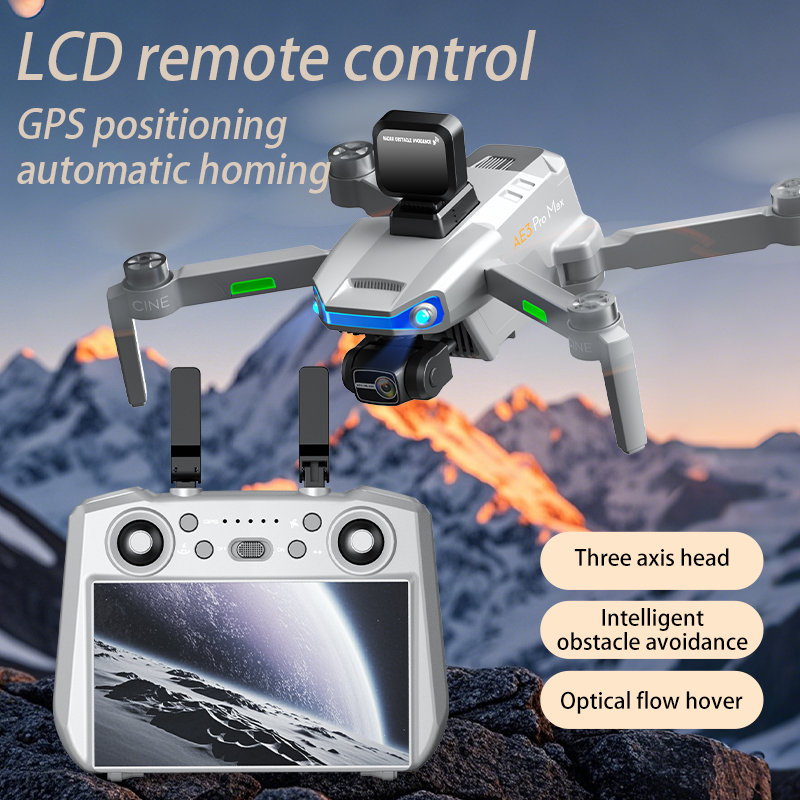 AE3 PRO Max NEW LCD SC GPS Dro - Drone Rc Fpv Pro ulasan dan harga