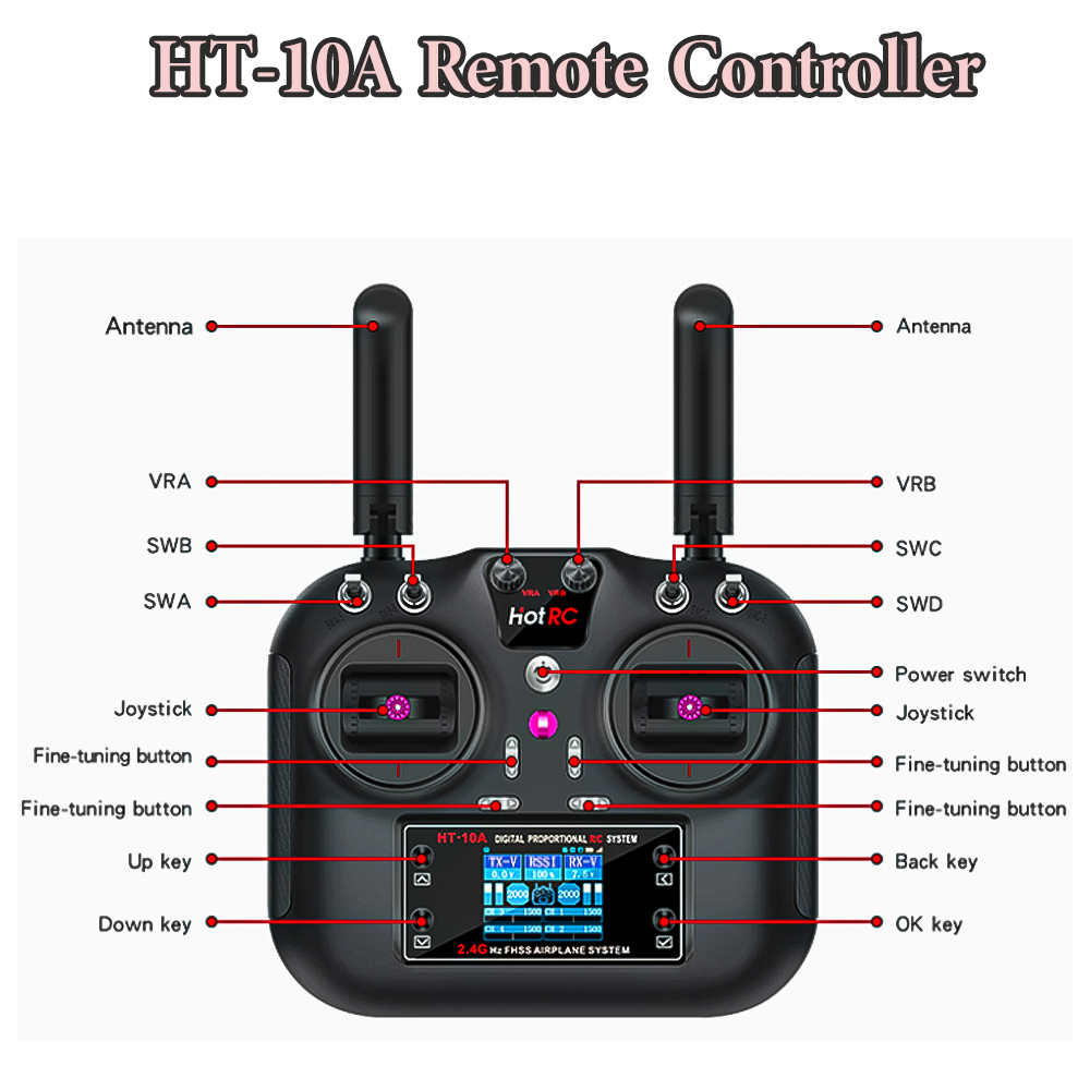Hotrc Hot RC HT-10A HT10A 2.4G - Drone Rc Boat ulasan dan harga