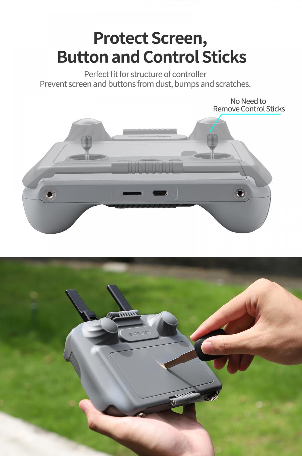 Screen Protection Shell Sunsha - Drone Dji Rc 3 ulasan dan harga