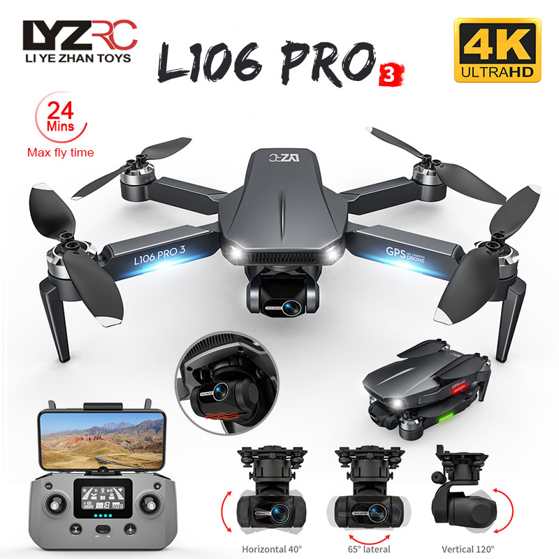 L106 Pro 3 Drone 5G WIFI FPV F - Drone Rc Helicopter With Camera ulasan dan harga