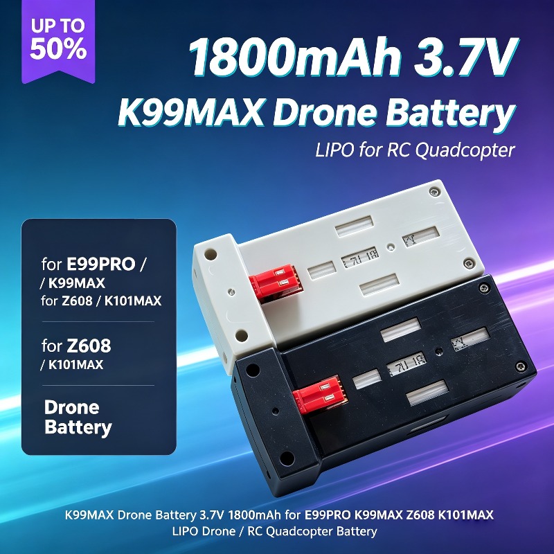 K99MAX Drone Battery 3.7V 1800 - Drone Rc E99 Pro ulasan dan harga